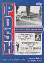 Peterborough United v Plymouth Argyle  23-Sep-1987