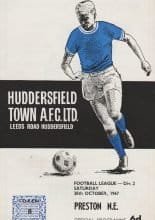 Huddersfield Town v Preston North End  28-Oct-1967