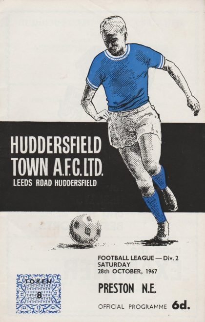Huddersfield Town v Preston North End  28-Oct-1967