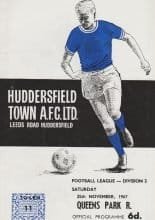 Huddersfield Town v Queens Park Rangers  25-Nov-1967