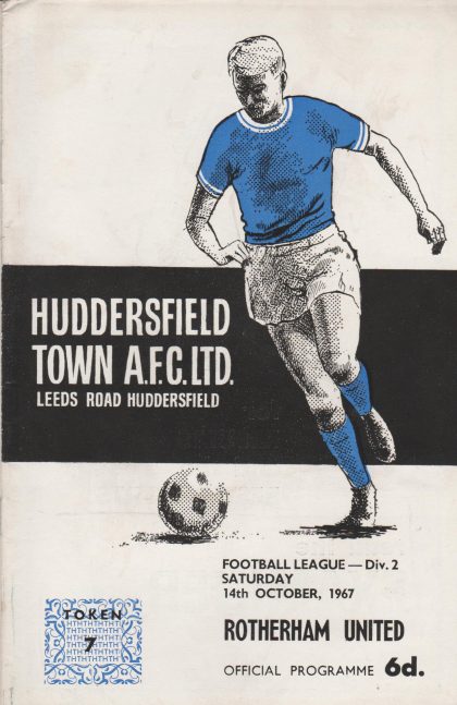 Huddersfield Town v Rotherham United  14-Oct-1967