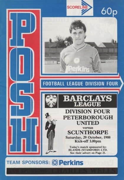 Peterborough United v Scunthorpe United  03-Oct-1987