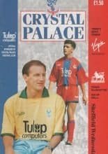 Crystal Palace v Sheffield Wednesday 25-Aug-1992