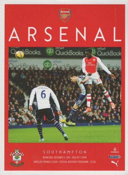 Arsenal v Southampton 03-Dec-2014