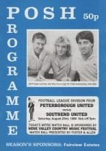 Peterborough United v Southend United 23-Aug-1986