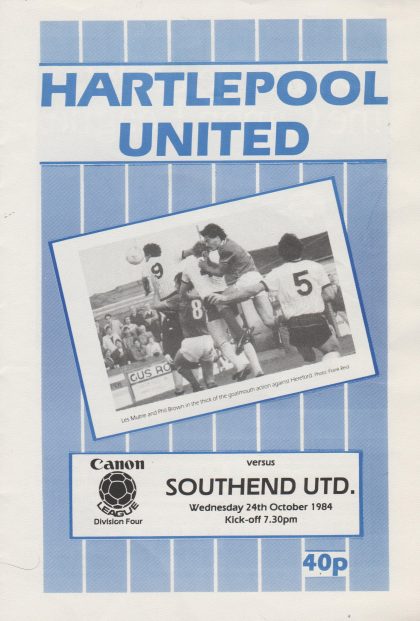 Hartlepool United v Southend United 24-Oct-1984