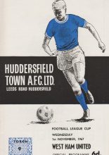 Huddersfield Town v West Ham United 01-Nov-1967