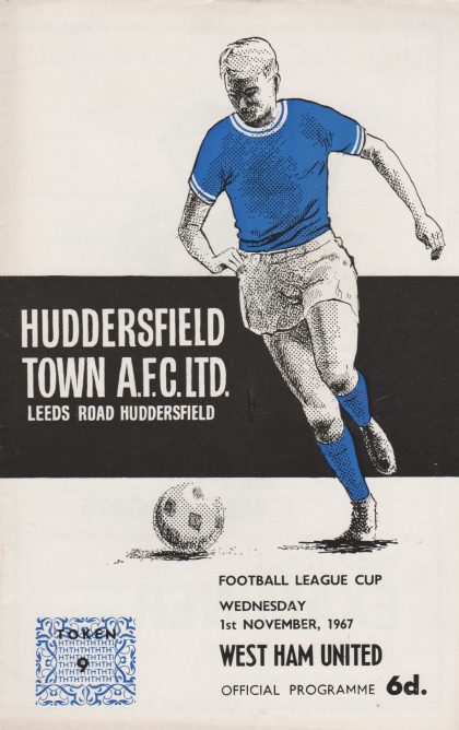 Huddersfield Town v West Ham United 01-Nov-1967