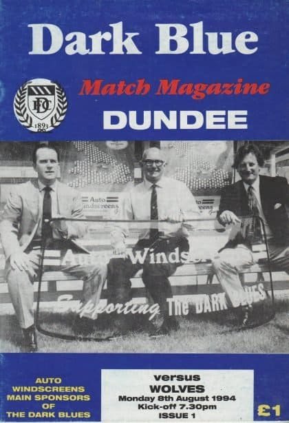Dundee v Wolverhampton Wanderers 08-Aug-1994