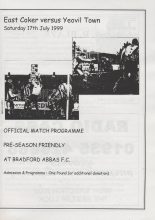 East Coker v Yeovil Town  17-Jul-1999