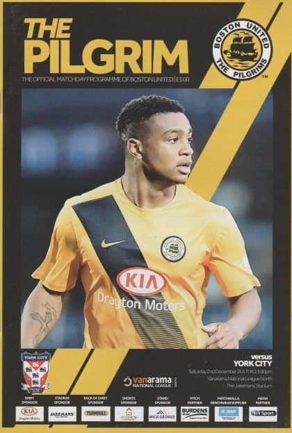 Boston United  v York City 02-Dec-2017