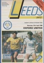 Leeds United v Oxford United 27-Apr-1985