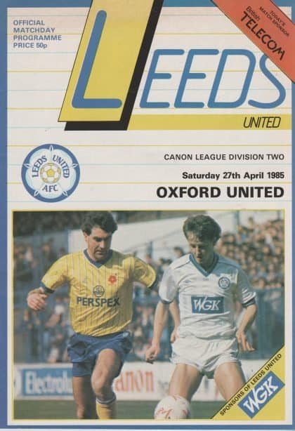 Leeds United v Oxford United 27-Apr-1985