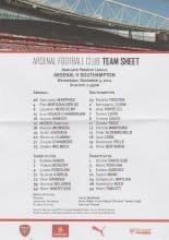 Arsenal v Southampton 03-Dec-2014