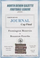 Fremington Reserves v Braunton Fourths  20-Apr-2013