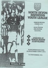 North Devon U13 v Elm United 03-Nov-1996
