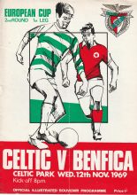 Glasgow Celtic v Benfica  12-Nov-1969
