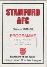 Stamford v Arlesey Town  01-Dec-1987