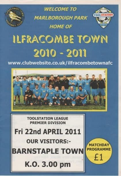 Ilfracombe Town v Barnstaple Town 22-Apr-2011