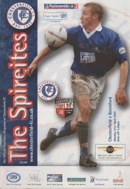 Chesterfield v Brentford 21-Apr-2003