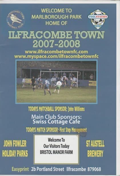 Ilfracombe Town v Bristol Manor Farm 29-Mar-2008