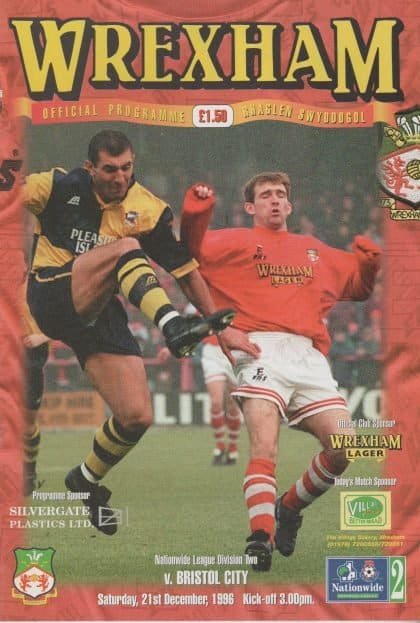 Wrexham v Bristol City 21-Dec-1996