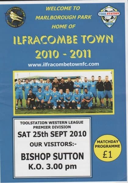 Ilfracombe Town v Bishop Sutton  25-Sep-2010