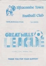 Ilfracombe Town v Calne Town 13-Dec-1986