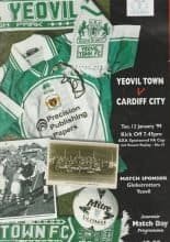 Yeovil Town v Cardiff City 12-Jan-1999