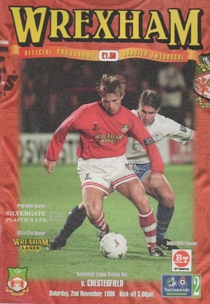 Wrexham v Chesterfield 02-Nov-1996