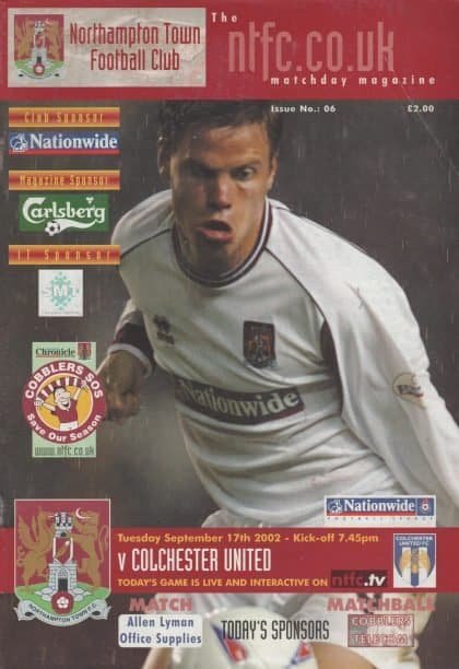 Northampton Town v Colchester United 17-Sep-2002