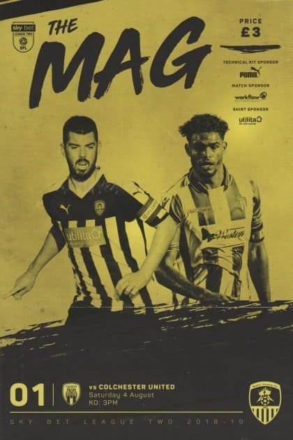 Notts County v Colchester United 04-Aug-2018