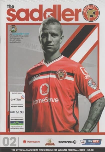 Walsall v Coventry City 22-Aug-2015