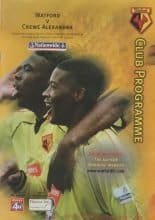 Watford v Crystal Palace 16-Sep-2001