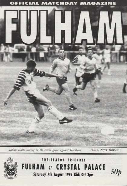 Fulham v Crystal Palace 07-Aug-1993