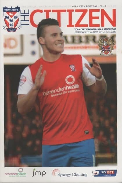York City v Dagenham and Redbridge 04-Jan-2014
