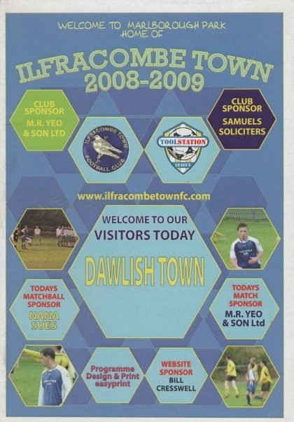 Ilfracombe Town v Dawlish Town 09-Sep-2008