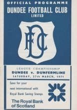 Dundee v Dunfermline Athletic  27-Mar-1971