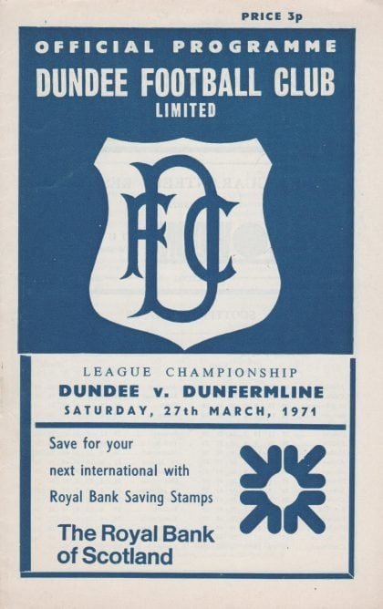 Dundee v Dunfermline Athletic  27-Mar-1971