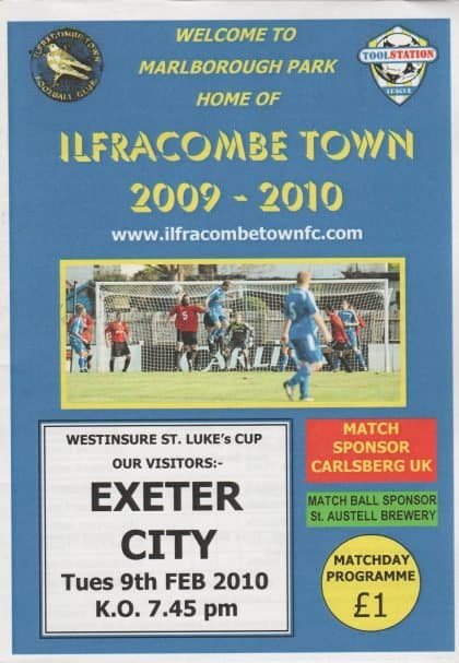 Ilfracombe Town v Exeter City 09-Feb-2010