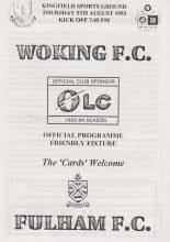 Woking v Fulham 05-Aug-1993
