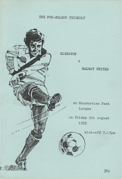 Glenavon v Galway United 09-Aug-1985