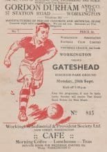 Workington v Gateshead  28-Sep-1953