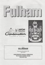 Fulham Reserves v Gillingham Reserves 29-Sep-1999