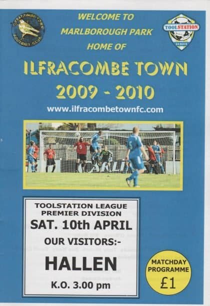Ilfracombe Town v Hallen 10-Apr-2010