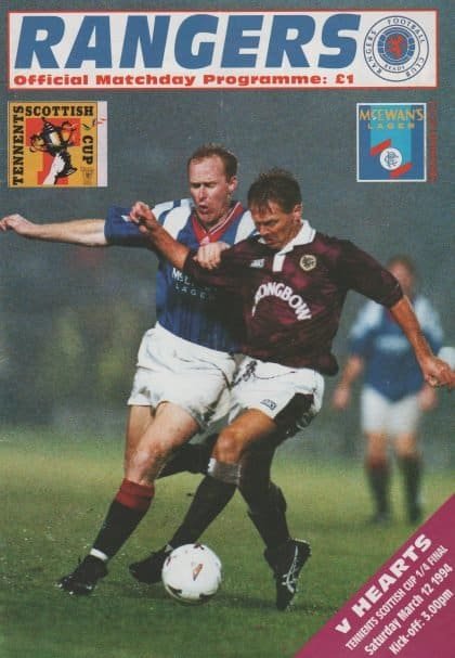 Glasgow Rangers v Heart of Midlothian 12-Mar-1994