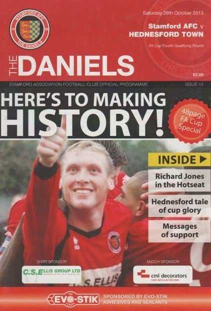 Stamford v Hednesford Town  26-Oct-2013