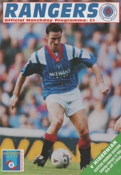 Glasgow Rangers v Hibernian  12-Feb-1994