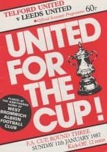 Telford United v Leeds United 11-Jan-1987
