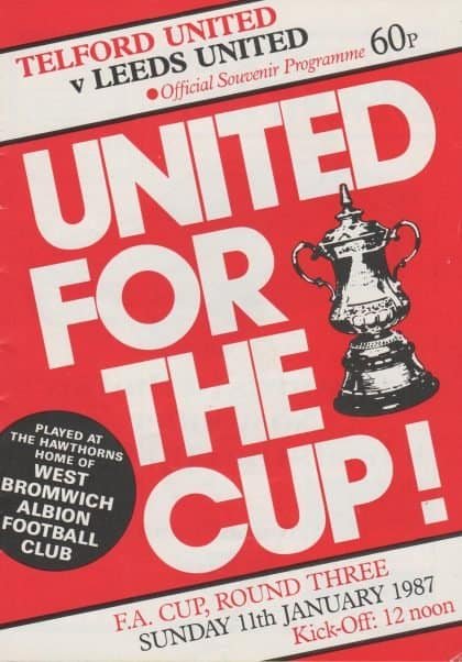 Telford United v Leeds United 11-Jan-1987